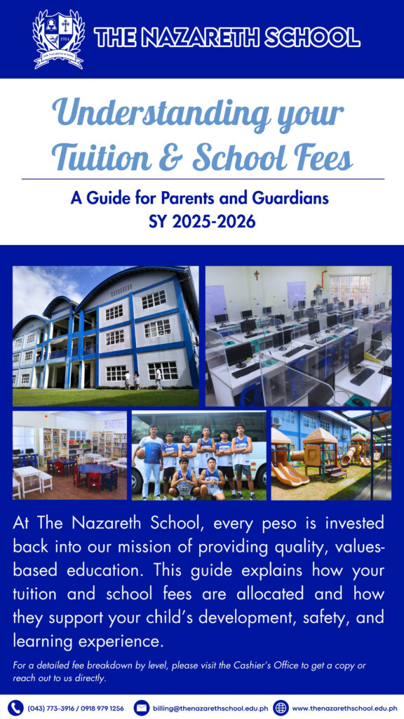 Tuition Fees - The Nazareth School of Lipa City, Inc.